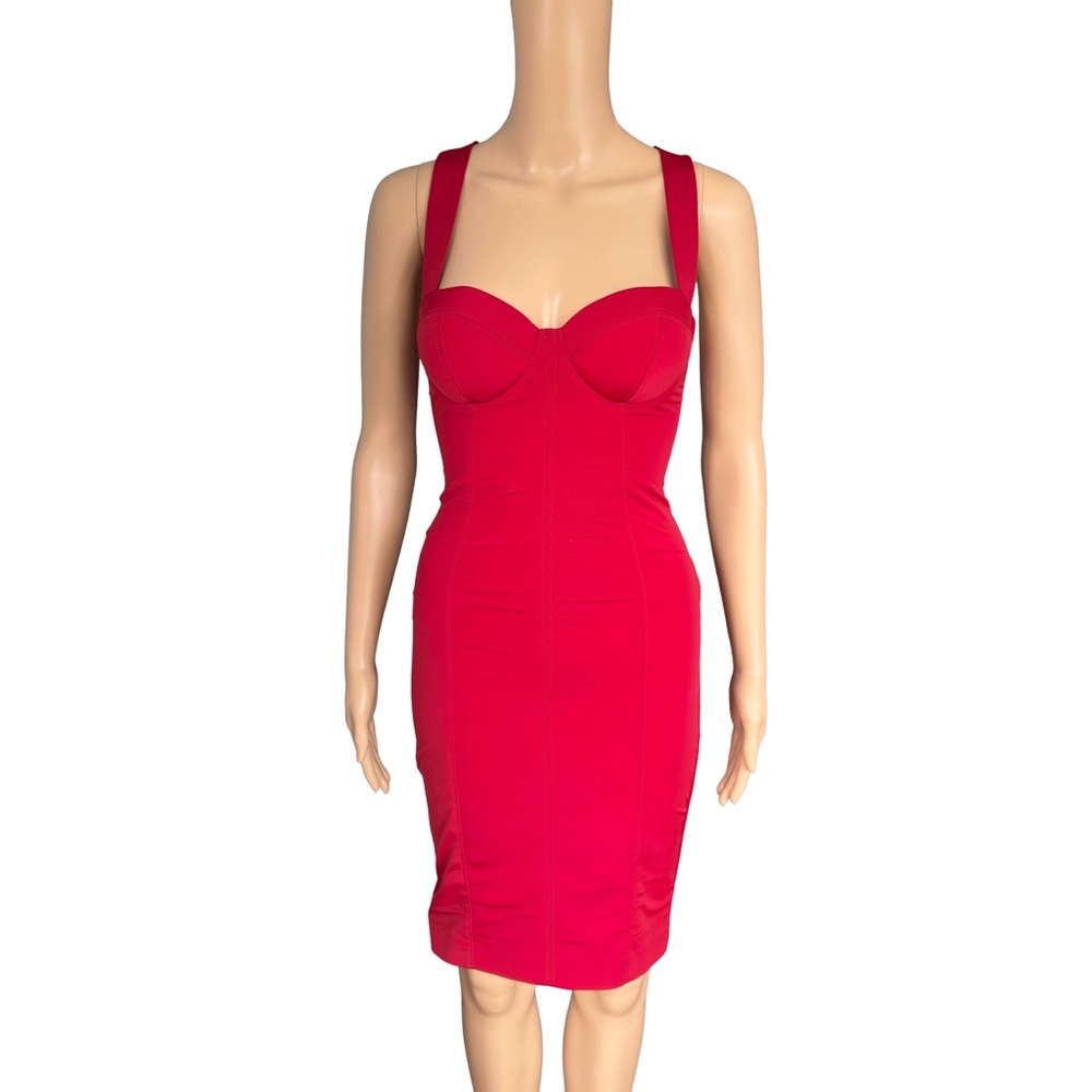 vintage red bandage corset bustier dress bodycon